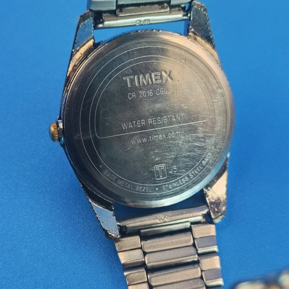 Vintage 2002 Timex Indiglo Presidential Date 33mm Mens Quartz Watch Restored